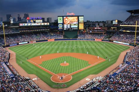 Turner Field Atlanta Ga Seating Chart View