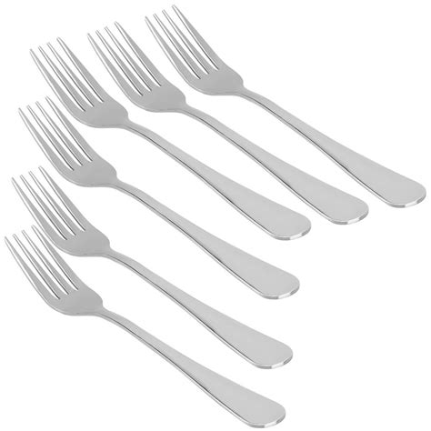 Uxcell Dinner Forks Set Of 6 Stainless Steel Forks 75 Inches Length