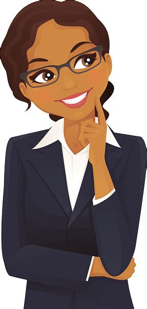 Black Woman Thinking Stock Illustration Download Image Now Istock
