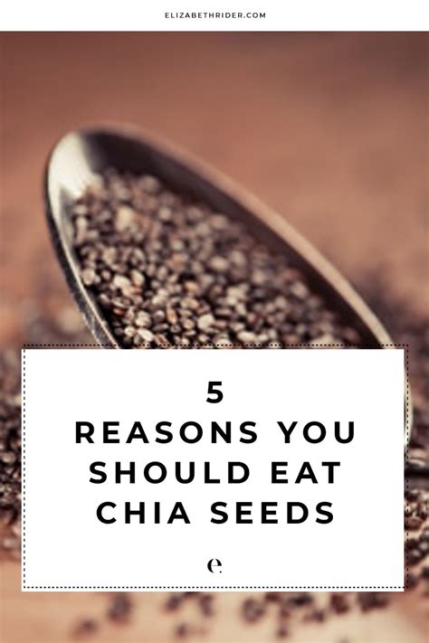 5 Reasons To Add Chia Seeds To Your Diet