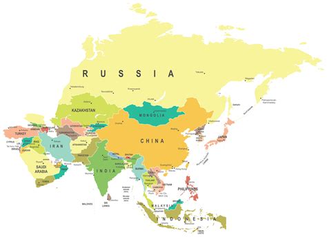 Asia Map Map Pictures Riset