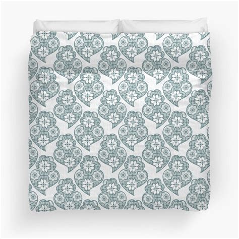 Traditionall Portuguese Vianas Heart And Azulejo Tiles Duvet Cover By