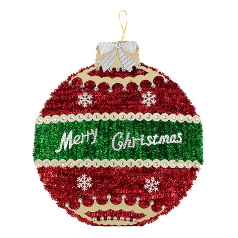 Large Christmas Tinsel Bauble