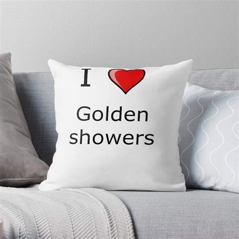 I Love Golden Showers Shirt Kinky Sex Throw Pillow By Tiaknight Redbubble