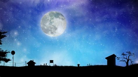 Night View Moon Starry Sky Night Illustration Fastcodespace