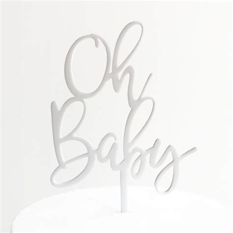 Oh Baby Cake Topper Sandra Dillon Design