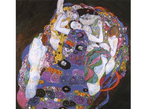 Hand Painted Gustav Klimt Paintings The Virgin Women Nude Etsy