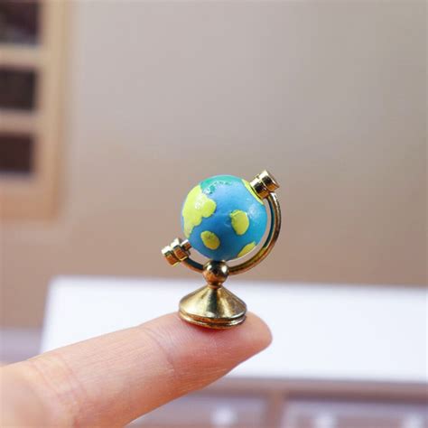 Miniature Globe Miniatures Miniature Decoration Dollhouse Etsy