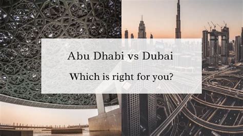 Abu Dhabi Vs Dubai Which Is Right For You — The Executive
