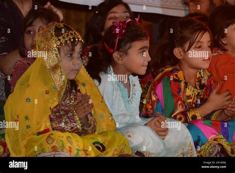 Quetta Pakistan 23rd Sep 2019 Children Worn Pashtun Traditional