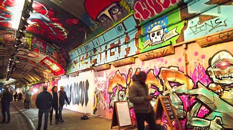 Walking Londons Banksy Tunnel On Leake Street Graffiti And Street Art