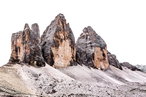 The Three Peaks Of Lavaredo Italian Tre Cime Di Lavaredo In Stock