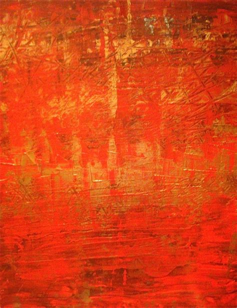 Art Original Textured Abstract Art Painting Red Gold Brown