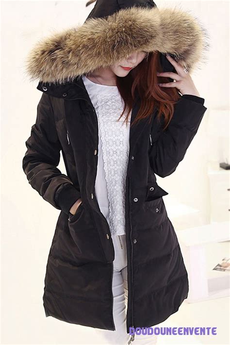 Avec capuche ou sans capuche, poches zippées sur le côté, fermeture apparente, avec col ou sans, avec manches ou sans, courte ou. Femme doudoune col fourrure longue Fourrure Capuche ...