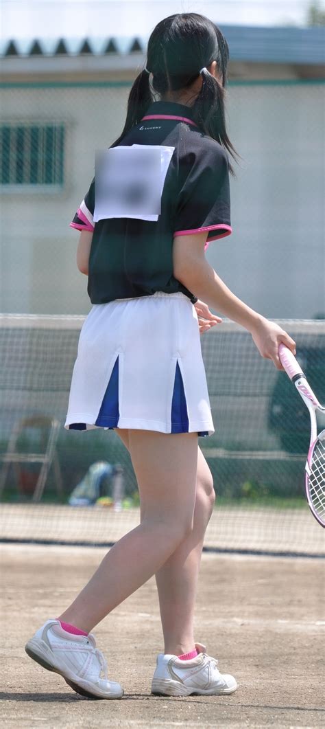 jc女子テニス部のプリーツスコートを街撮り中 テニス、スポーツ女子、テニス 女子