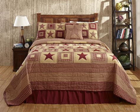 Colonial Red Star Quilt Set By Olivias Heartland The Weed Patch