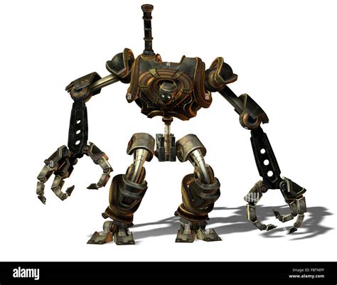 Steampunk Robot From The Future Stock Photo Alamy