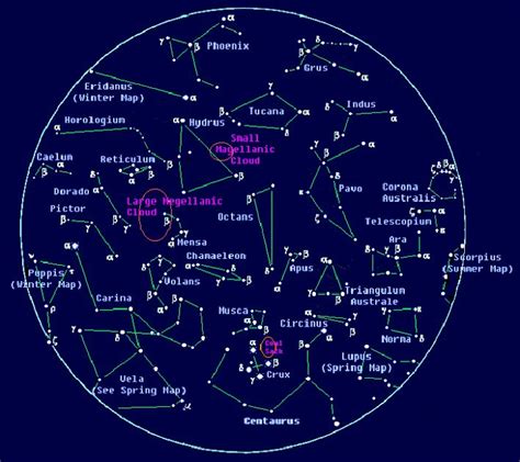 Constellations Of The Southern Hemisphere Constellations Star