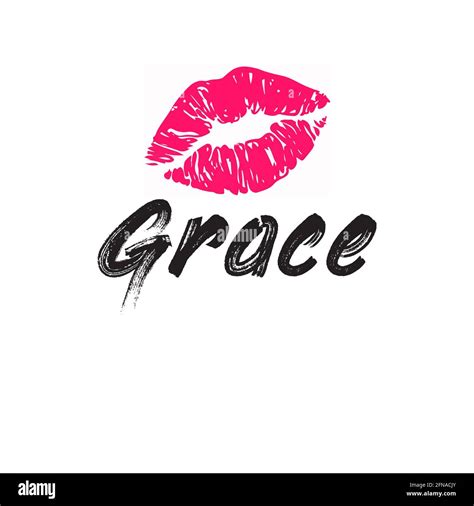 Grace Name Design Cut Out Stock Images And Pictures Alamy