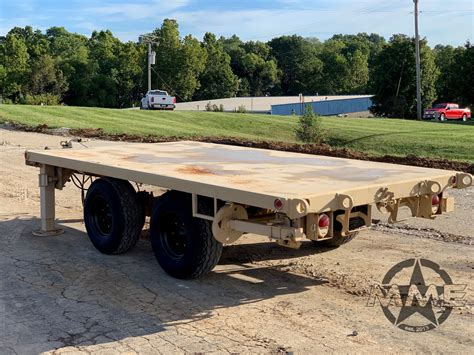 2008 M1061a1 Flatbed General Purpose 5 Ton Military Trailer Midwest