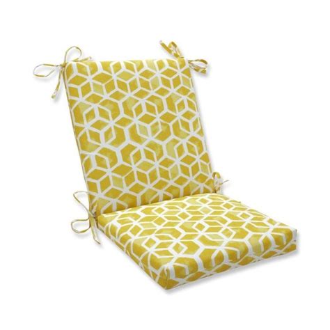 pillow perfect celtic pineapple 36 5 in x 18 in yellow patio chair cushion at