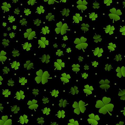St Patricks Day Green 4 Leaf Clovers St Patricks Day Wallpaper