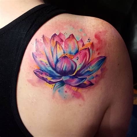 Lotus Flower Shoulder Tattoo For Women Lotus Flower Tattoo Design