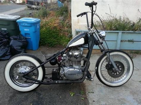 This bike was designed to be a rat rod chopper with minimal accessories. 1980 Yamaha xs650 Hardtail Bobber