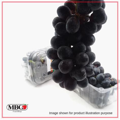 India Kbc Jumbo Black Seedless Grape 500gpack Mbg Fruit Shop