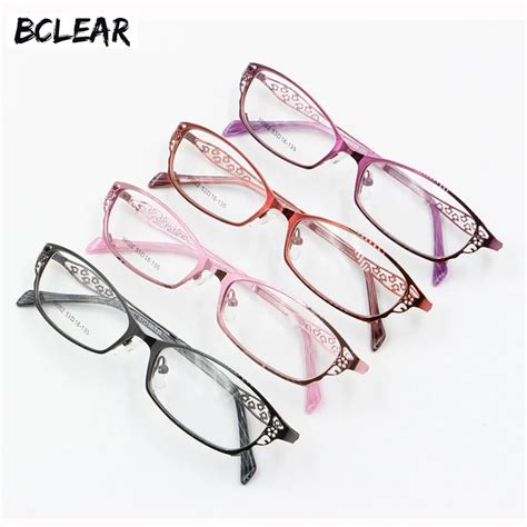 bclear butterfly alloy elegant women glasses frame female vintage optical glasses plain