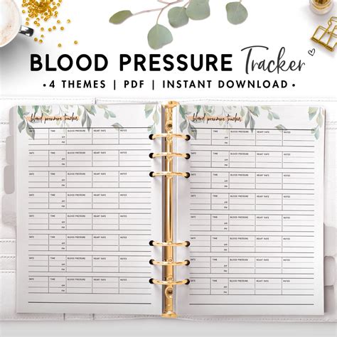 Blood Pressure Tracker Chart Printable Daxos