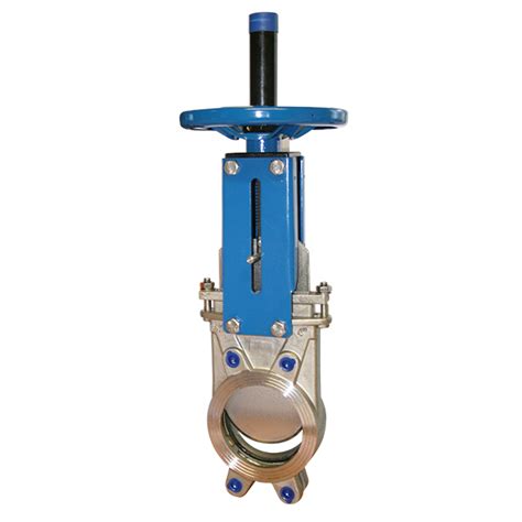 Stainless Steel Knife Gate Valve Flanged Pn10 Handwheel Operated