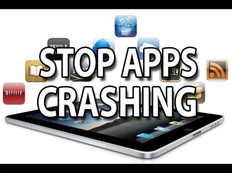 Your mileage may vary, of course, but before you write a negative review and/or delete the app in disgust, at least give it a try. Stop Apps Crashing! iPhone, iPad, iPod Touch [Prevent apps ...