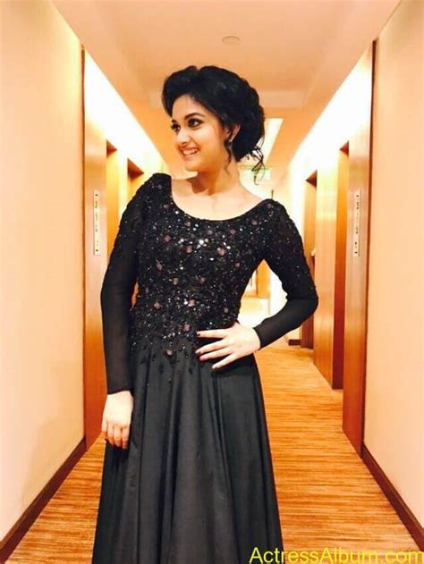 Actress Keerthy Suresh Photos In Black Dress Actress Album