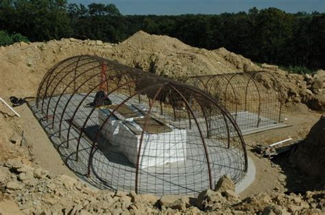 Structural Steel Formworks Building An Underground Dome Hybrid Home