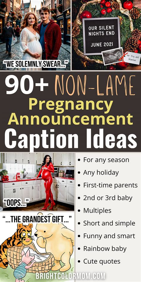 Witty Pregnancy Announcement Captions For Social Media