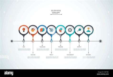 Vector Infographics Timeline Design Template With 3d