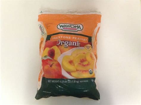 The nutrition info label is kinda weird.it says there are 26 servings total in the bag. Organic Frozen Peaches @ costco | Organic | Pinterest ...