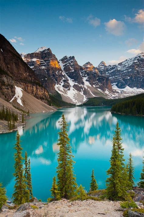 Solve Lago Moraine No Parque Nacional Banff Em Alberta Canadá