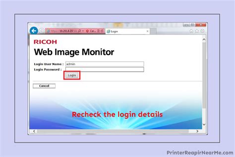 A dialog box for entering the user name and password opens. How To Fix Ricoh Printer Authentication Error ...