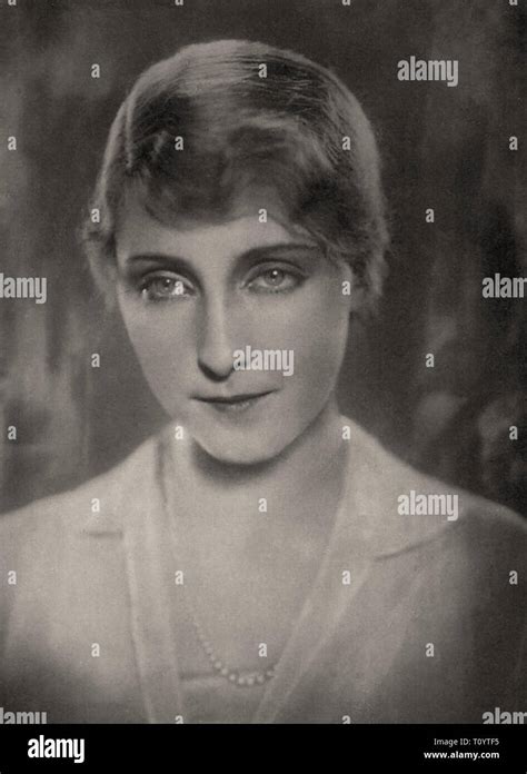 Photographic Portrait Of Dorothea Wieck Silent Movie Era Stock Photo