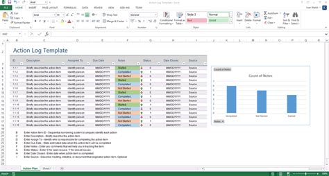 How To Make An Action Plan In Excel Excel Templates