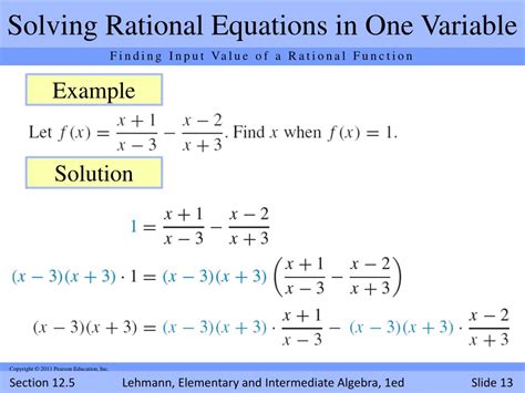 Ppt Solving Rational Equations Powerpoint Presentation Free Download