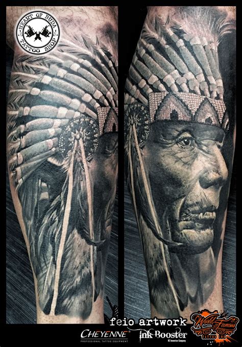 Native American Indian Chief Tattoo Indian Chief Tattoo Indian Tattoo Tribal Hand Tattoos
