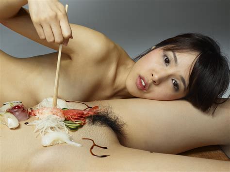 Download Photo X Konata Lulu Japanese Asian Sushi Food Eating Haired Pussy Boobs