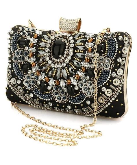 Black Sequin Crystal Clutch Purse Ladies Clutch Handbags Evening Bag