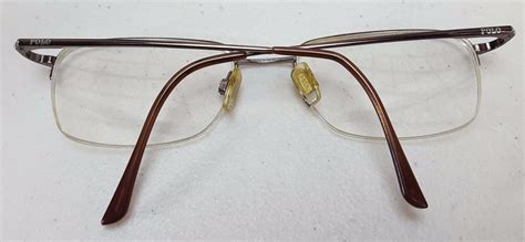 Polo Ralph Lauren Semi Rimless Eyeglass Frames With Case Ebay