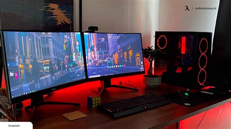 Ultimate Red And Black Themed Gaming Setup Desk Tour