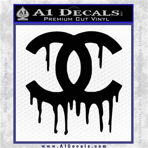 Chanel Dripping Decal Sticker A1 Decals