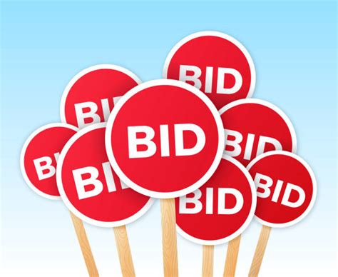 120 Bidding Paddle Illustrations Royalty Free Vector Graphics And Clip